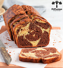 Eggless Marble Cake